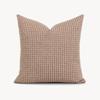 Gingham Tan Pillow Cover
