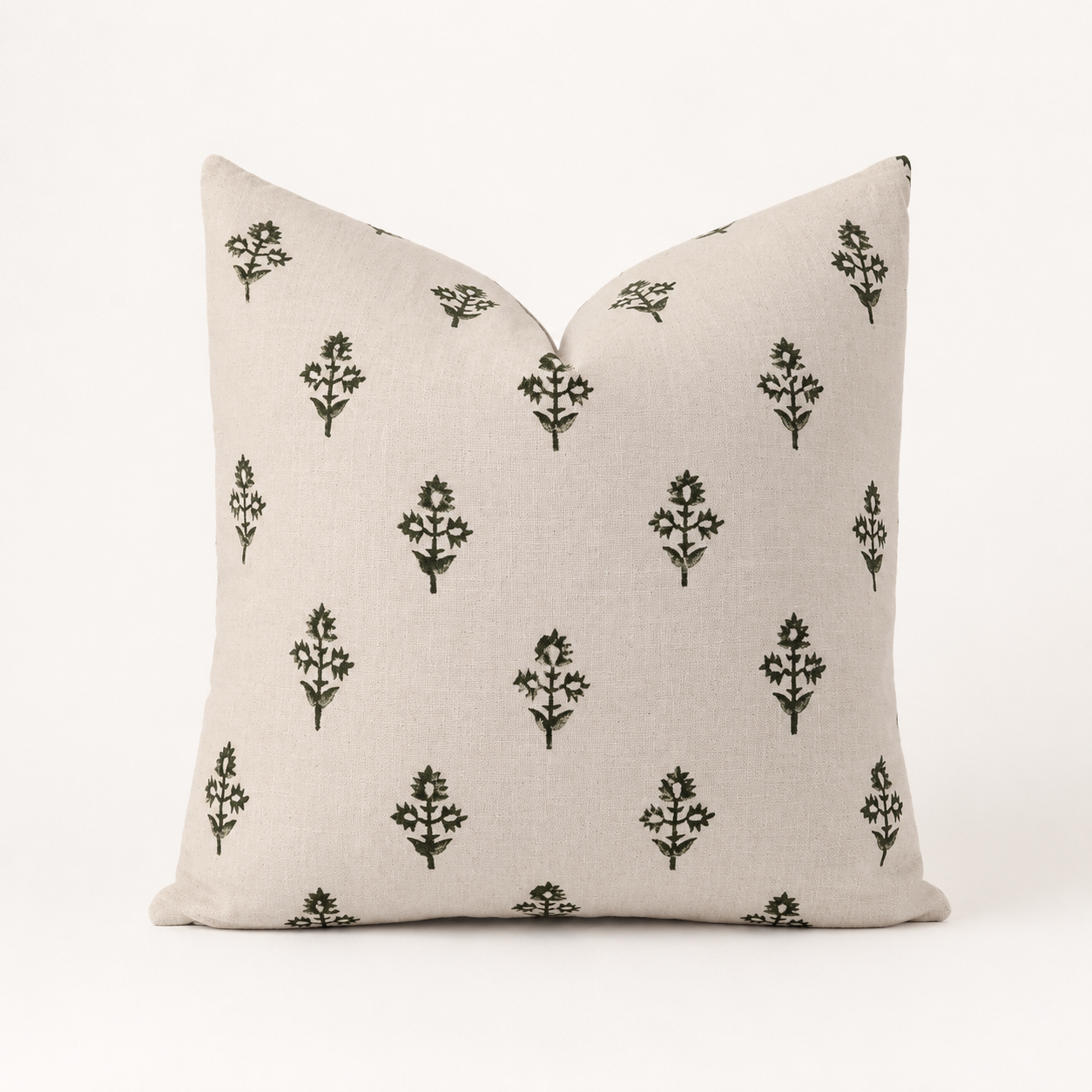 Aspen Floral Block Print Pillow Cover