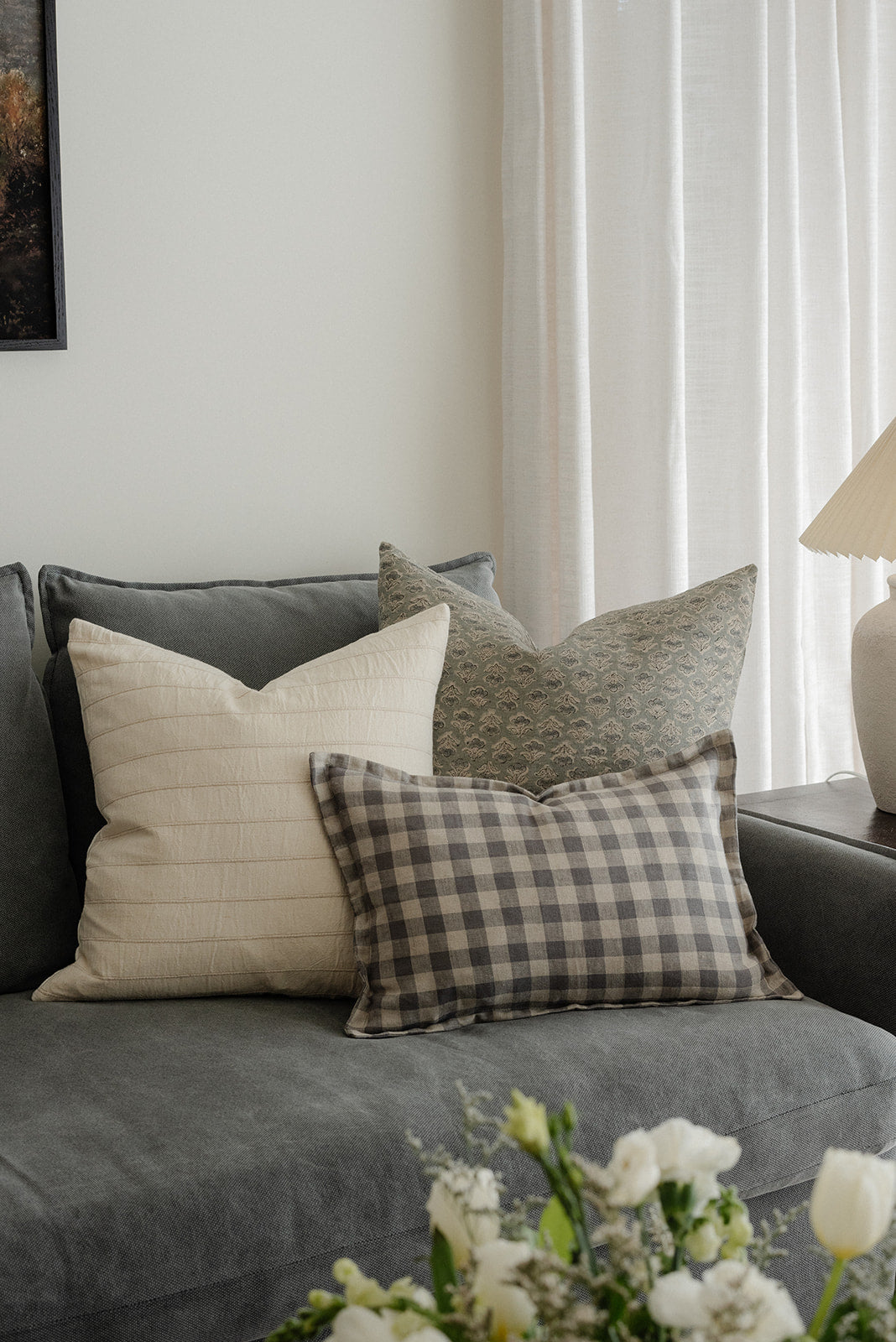 **MOVING SALE** Flawed Eden Floral Pillow Cover
