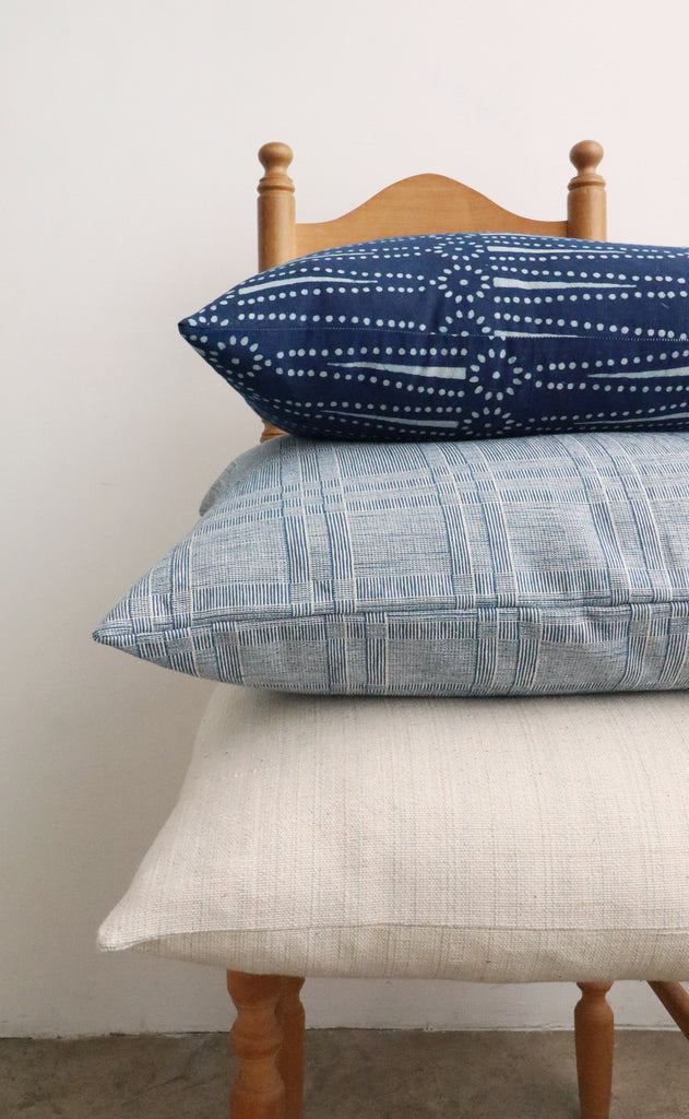 Indie Blue Pillow Cover