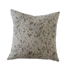 Decorative pillow with a subtle pattern on a white background