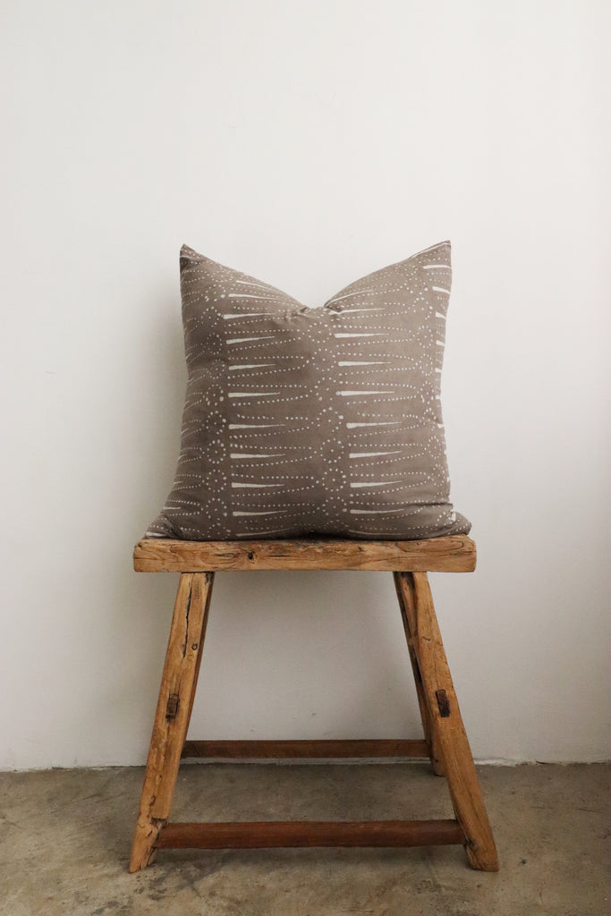 Indie Brown Pillow Cover