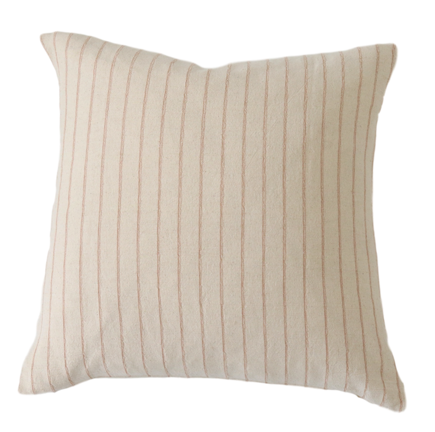**DISCONTINUED** Charles Tan Stripe Pillow Cover
