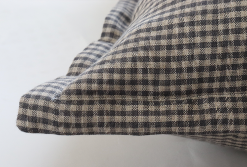 **DISCONTINUED**Finn Gingham with Flange Pillow Cover