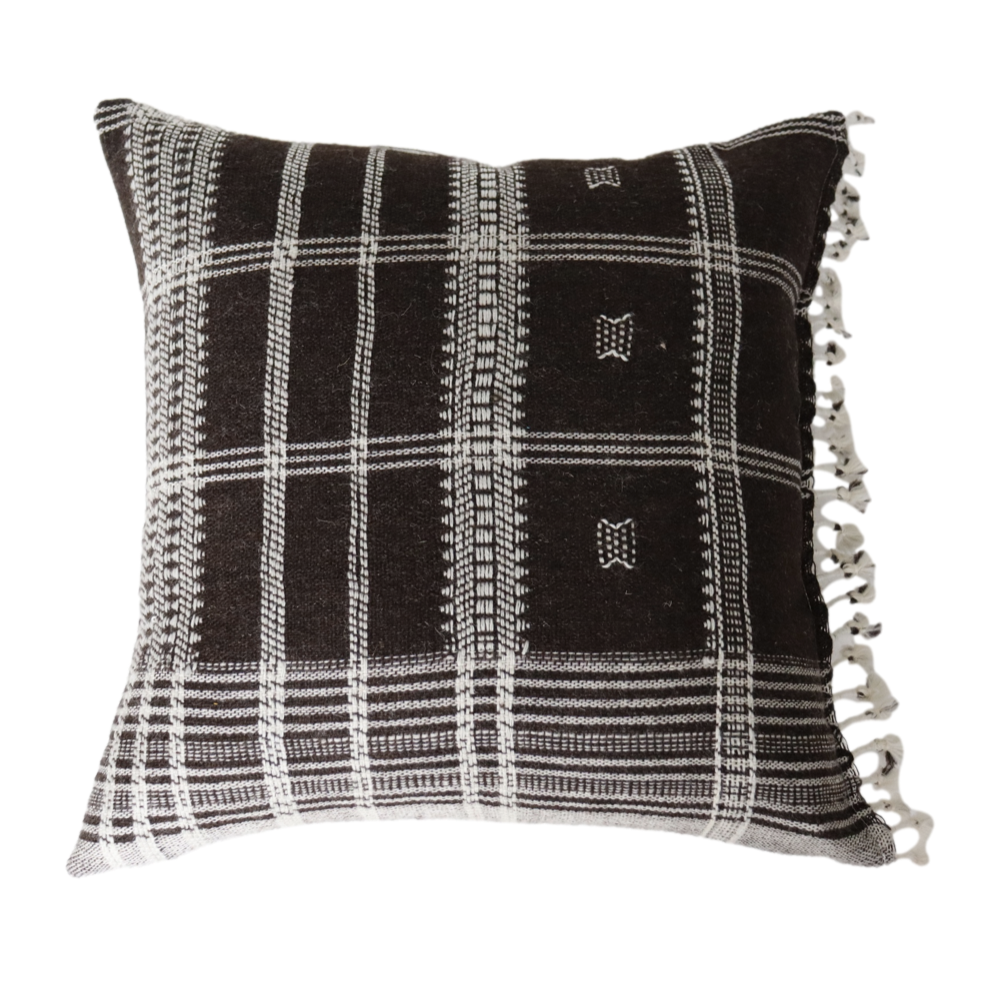 Nova Wool Brown Pillow Cover