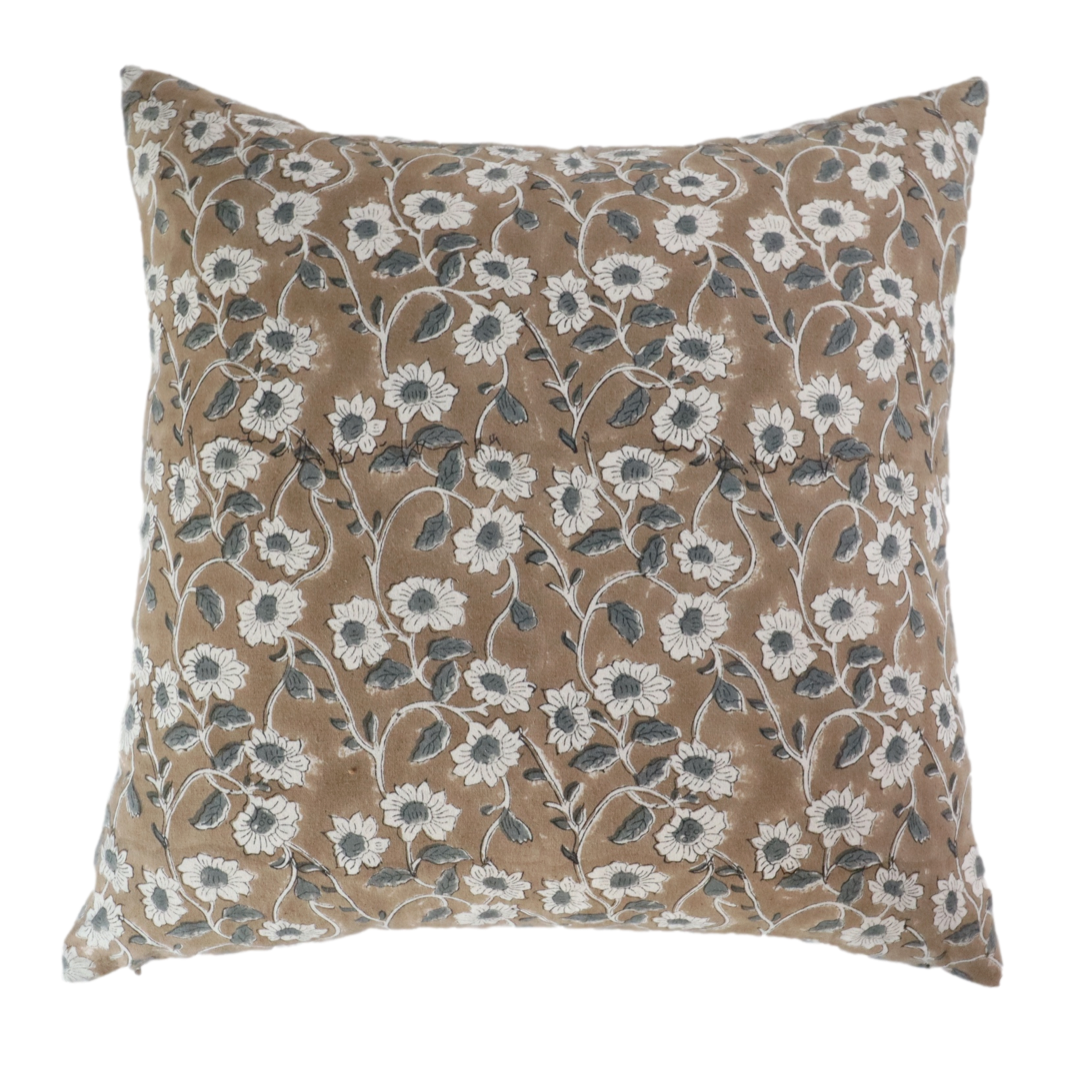 Poppy Floral Pillow Cover