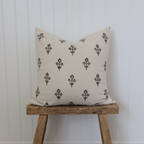 Aspen Floral Block Print Pillow Cover