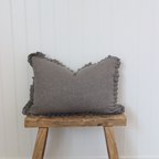 Finn Gingham Ruffle Pillow Cover