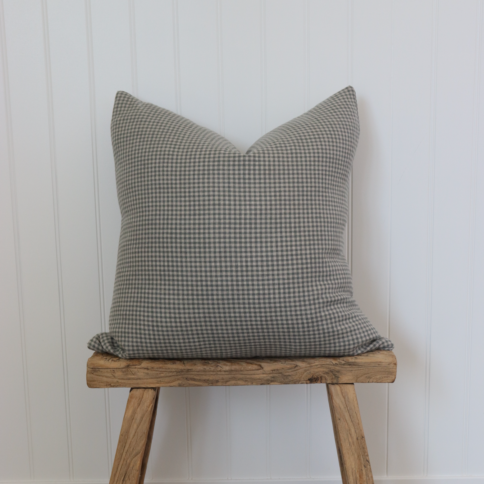 Gingham Green Pillow Cover