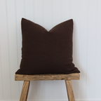 Mushroom Linen Pillow Cover