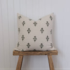 Aspen Floral Block Print Pillow Cover
