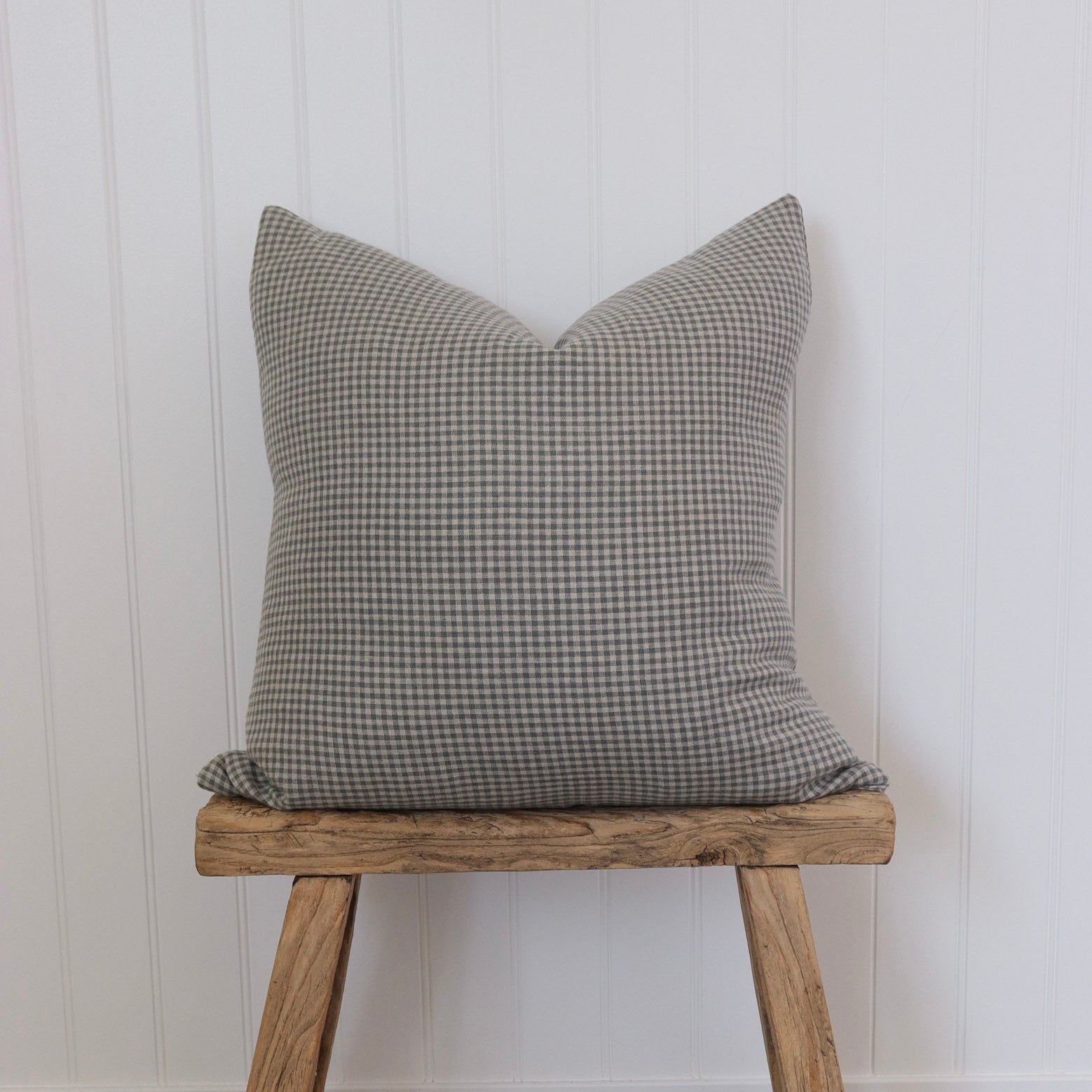 Gingham Green Pillow Cover