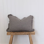 Finn Gingham Ruffle Pillow Cover