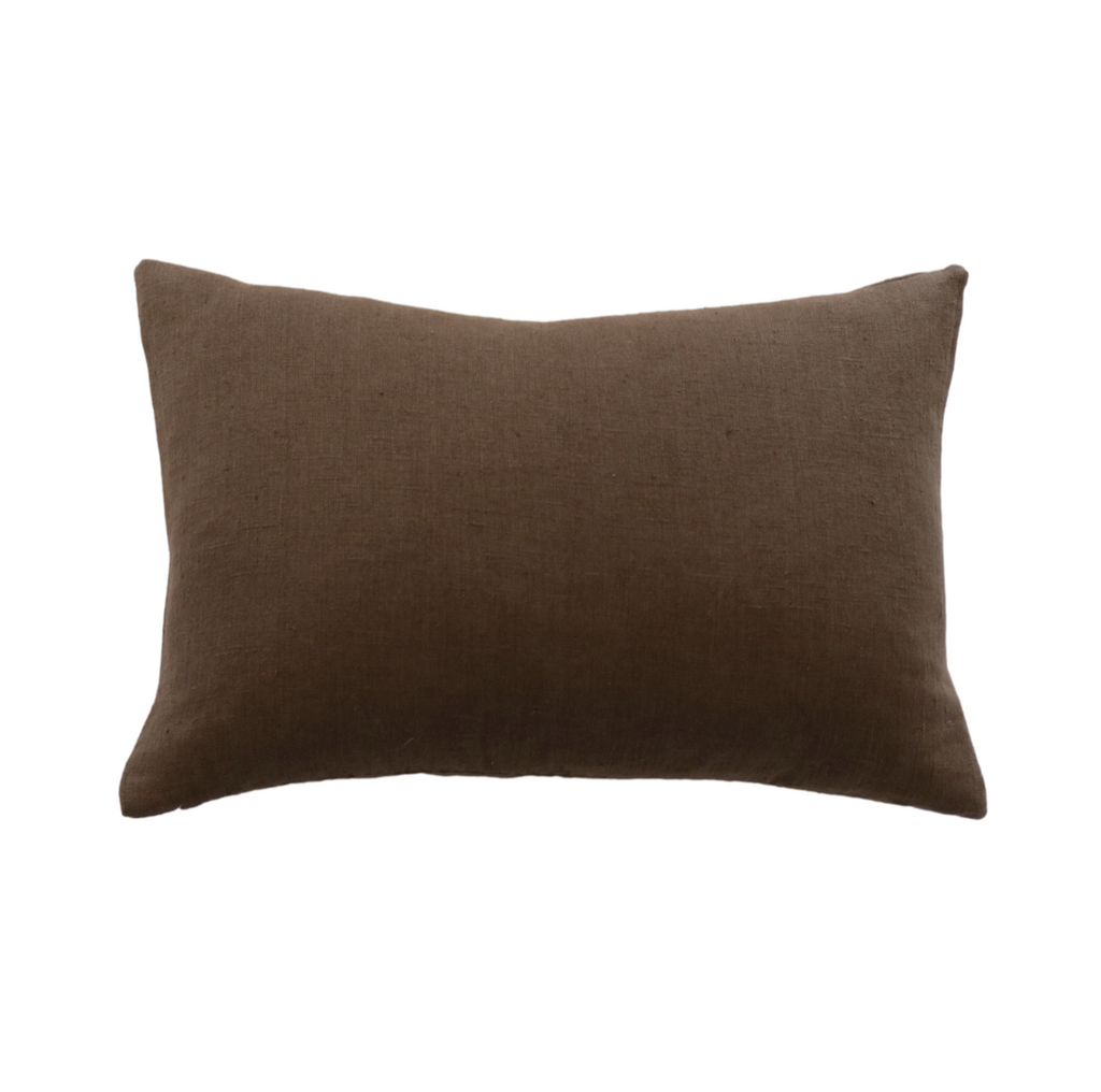 Mushroom Linen Pillow Cover