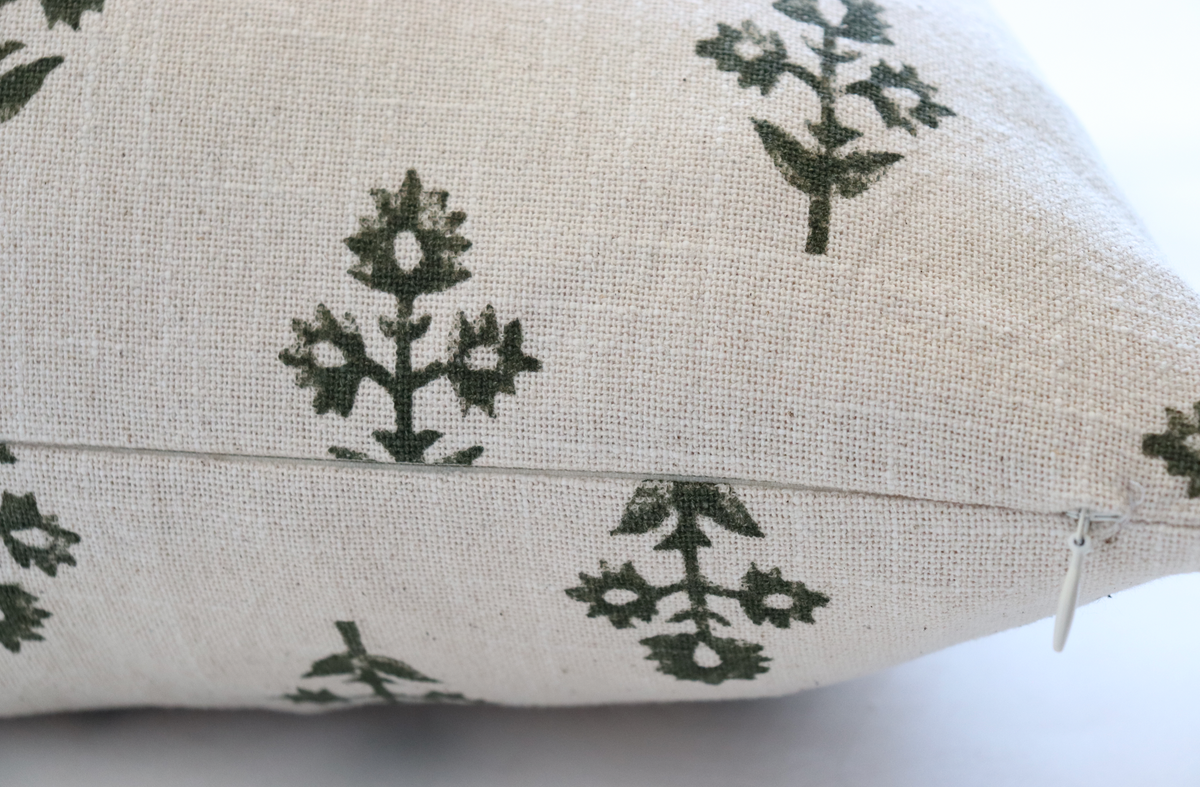 Aspen Floral Block Print Pillow Cover – Danielle Oakey Shop